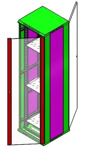 钣金加工柜整体示意图